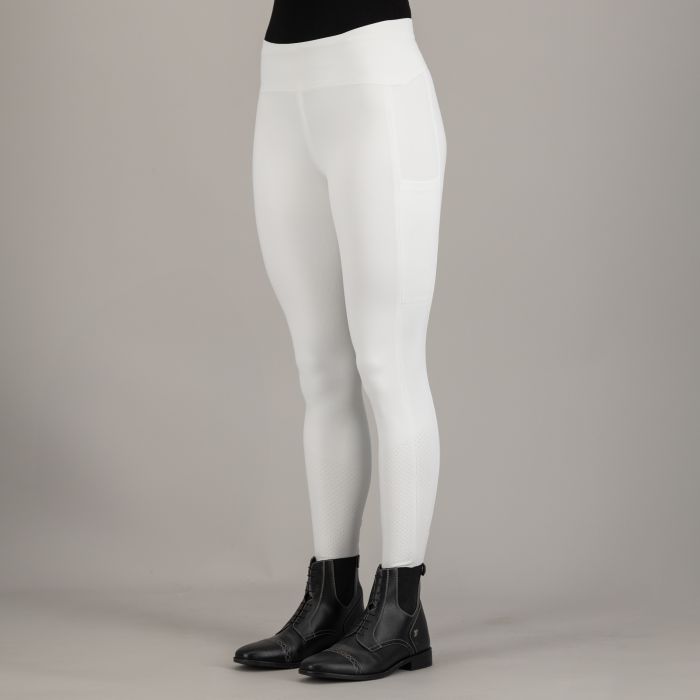 Riding tights ESEmpower FullGrip - 0001 - White