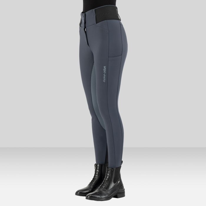 Riding breeches ESAthletic leanline FullGrip - 7119 - Magnet Grey