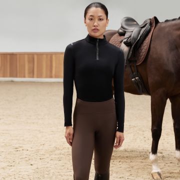 Riding tights ES-Empower winter FullGrip -  Maroon