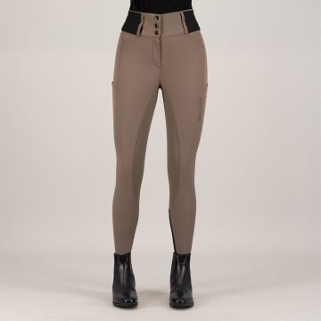 Riding breeches ES-Athletic leanline FullGrip -  Chocolate chip