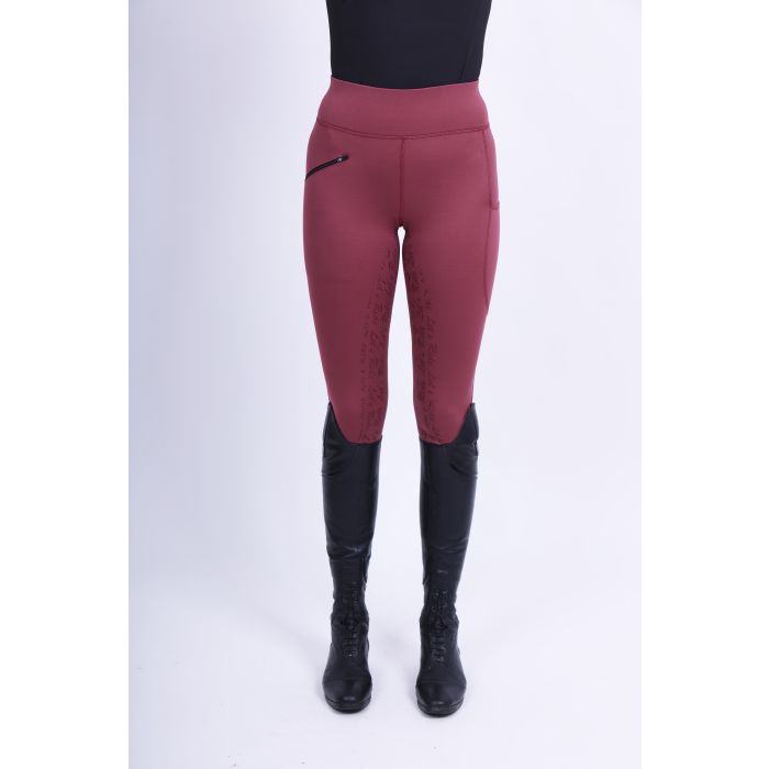 Riding tights ERDietse Winter FullGrip - 3155 - Red Cheeks
