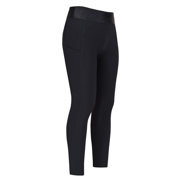 KIDS Riding tights ESImpress FullGrip - 9000 - Black