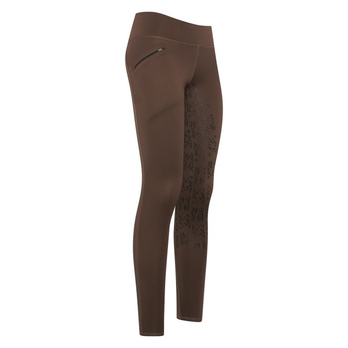 KIDS Riding tights ERDietse Winter FullGrip - 8026 - Mocca