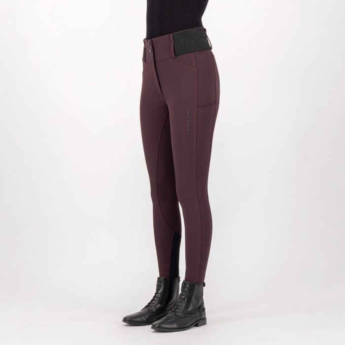 Riding breeches ESAthletic leanline FullGrip - 3048 - Red Velvet