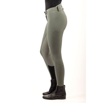 Riding breeches ES-Equitation Queen Diamond FullGrip -  Castor grey