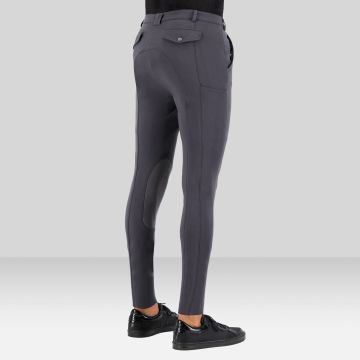 Riding breeches ES-Gabriel GripConnect Knee -  Magnet Grey