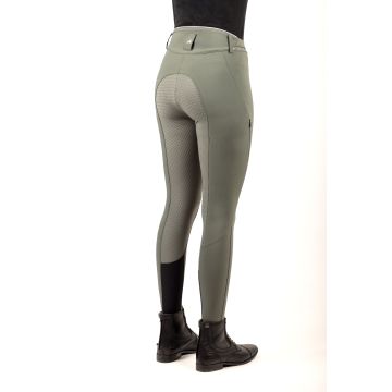 Riding breeches ES-Equitation Queen Diamond FullGrip -  Castor grey