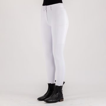 Riding breeches ES-Empressive FullGrip -  White 