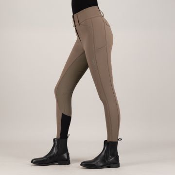 Riding breeches ES-Aurelia Diamond FullGrip -  Chocolate chip