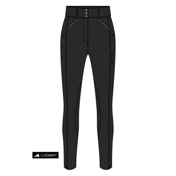 Riding breeches ES-Aurelia GripConnect Knee -  Black