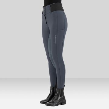 Riding breeches ES-Athletic leanline FullGrip -  Magnet Grey