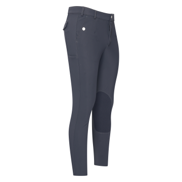 Riding breeches ES-Gabriel GripConnect Knee -  Magnet Grey