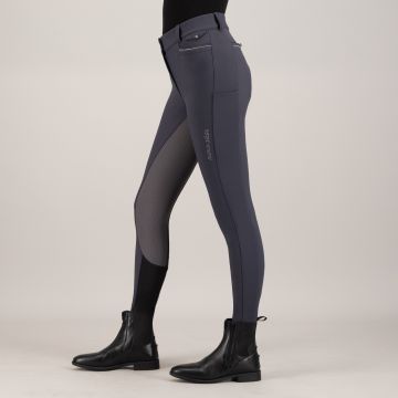 Riding breeches ES-Arielle Snow FullGrip -  Magnet Grey
