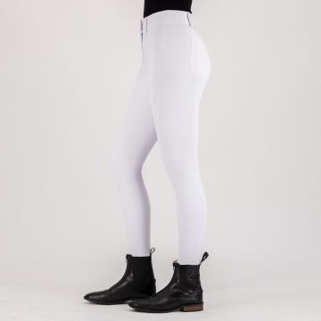 Riding breeches ES-Empressive FullGrip -  White 
