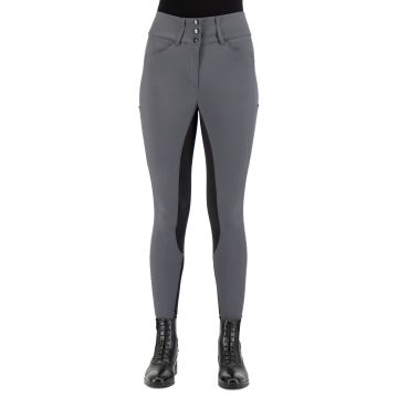 Riding breeches ES-Aurelia GripConnect Full -  Magnet Grey