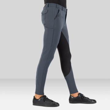 Riding breeches ES-Gabriel GripConnect Full -  Magnet Grey