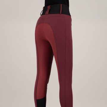 Riding breeches ES-Athletic leanline FullGrip -  Pomegranate