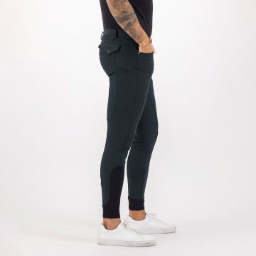 Riding breeches ES-Camillo So. FullGrip -  Black leaf