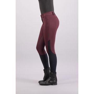 Riding breeches ES-Airflow FullGrip -  Dark berry
