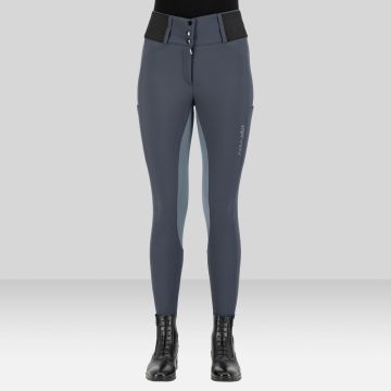 Riding breeches ES-Athletic leanline FullGrip -  Magnet Grey