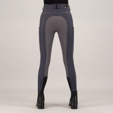 Riding breeches ES-Arielle Snow FullGrip -  Magnet Grey