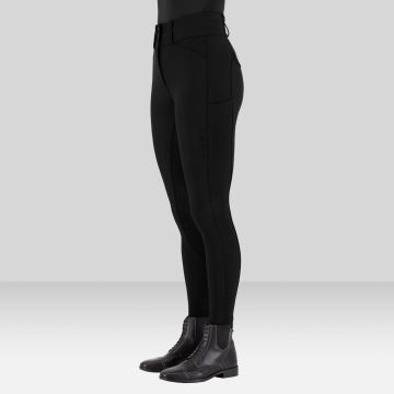 Riding breeches ES-Aurelia Thermaline GripConnect Full -  Black