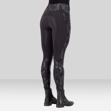 Riding tights Breez Fullgrip -  Black-Camouflage