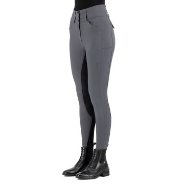Riding breeches ES-Aurelia GripConnect Full -  Magnet Grey