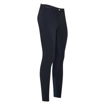 Riding breeches ES-Equitation Queen Diamond FullGrip -  Navy