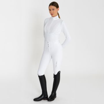 Riding breeches ES-Athletic Luxe FullGrip -  White 
