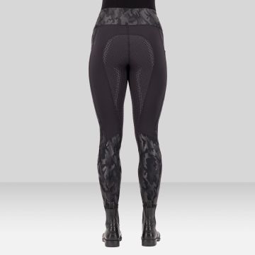Riding tights Breez Fullgrip -  Black-Camouflage