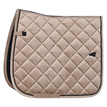 Saddlepad ES-Velvet dressage -  Clay