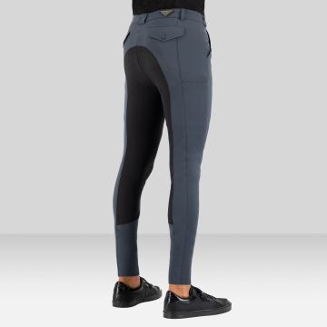 Riding breeches ES-Gabriel GripConnect Full -  Magnet Grey