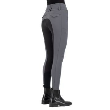 Riding breeches ES-Aurelia GripConnect Full -  Magnet Grey