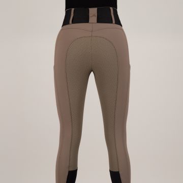 Riding breeches ES-Athletic leanline FullGrip -  Chocolate chip
