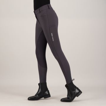 Riding breeches ES-Arielle GripConnect Full -  Magnet Grey