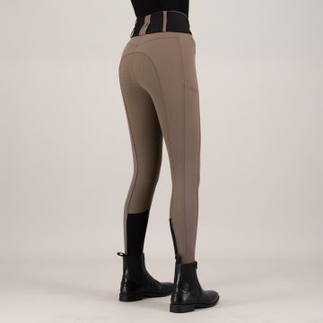Riding breeches ES-Athletic leanline FullGrip -  Chocolate chip