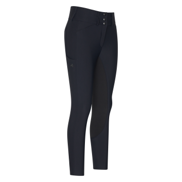 Riding breeches ES-Aurelia Thermaline GripConnect Full -  Black