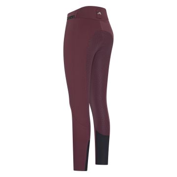 Riding breeches ES-Equitation Queen Diamond FullGrip -  Dark berry