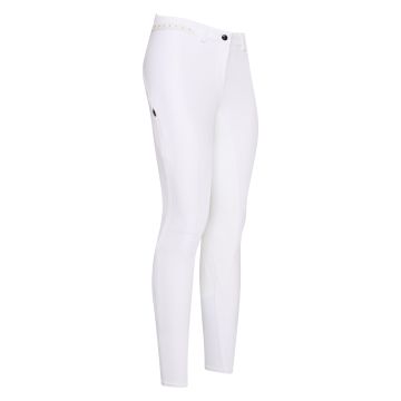 Riding breeches ES-Equitation Queen Diamond FullGrip -  White 