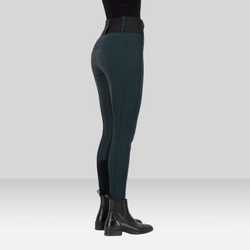 Riding breeches ES-Athletic leanline FullGrip -  Black leaf