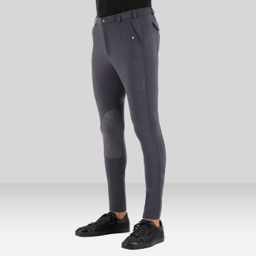 Riding breeches ES-Gabriel GripConnect Knee -  Magnet Grey