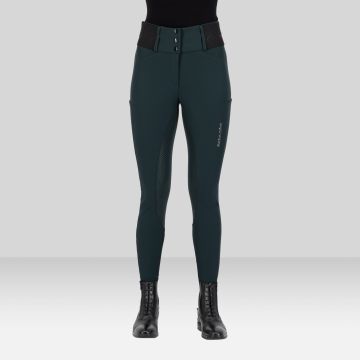 Riding breeches ES-Athletic leanline FullGrip -  Black leaf