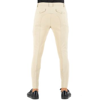 Riding breeches ES-Gabriel Competition GripConnect Full -  Beige
