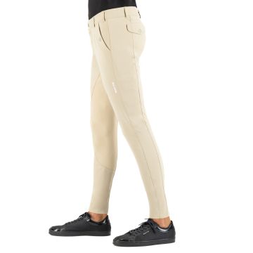 Riding breeches ES-Gabriel Competition GripConnect Full -  Beige
