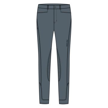 Riding breeches ES-Camillo KneeGrip -  Dark Lead