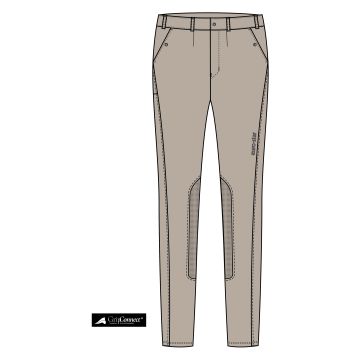 Riding breeches ES-Gabriel Competition GripConnect Knee -  Beige