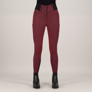 Riding breeches ES-Athletic leanline FullGrip -  Pomegranate
