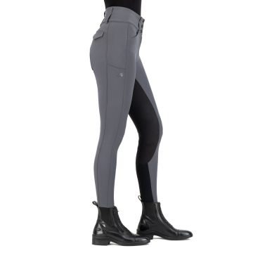 Riding breeches ES-Aurelia GripConnect Full -  Magnet Grey