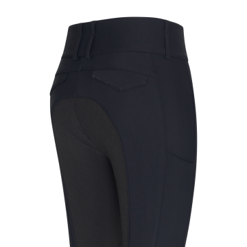 Riding breeches ES-Aurelia Thermaline GripConnect Full -  Black